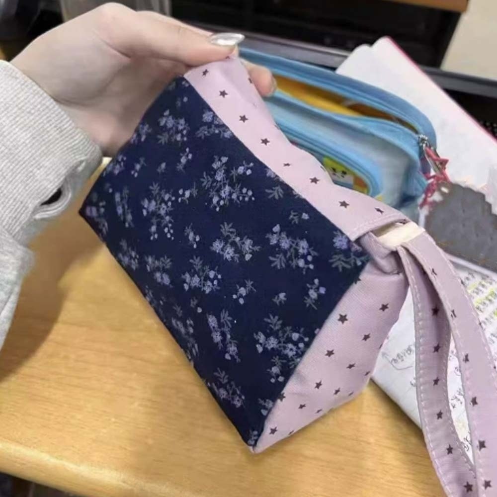 Mor Baskılı Çiçekli Makyaj Çan - Korean Lifestyle & Kids Boutique incelemesi ve fiyatı